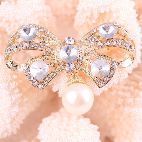 Brochenåle til kvinder Vintage smykker med rhinestone krystal og kunstperle til bryllupsgave Forskellige former reversnåle tilbehør til sweatersjal