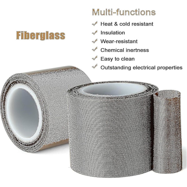 Teflon-stofftape, 30 fot Ptfe-tape for vakuumforseglingsmaskin, håndimpulsforseglere isolasjon Ptfe-belagt glassfiber-klebeband