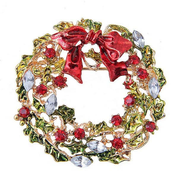 1 stk Christmas Vintage Rhinestones brosje for kvinner jenter