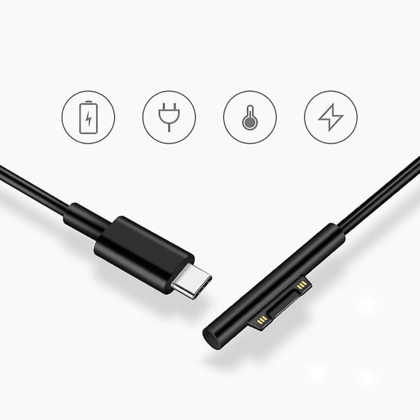 Pd til USB Type C-stikkabel til opladning af M-icrosoft Surface Pro 3 4 5 6 - Snngv