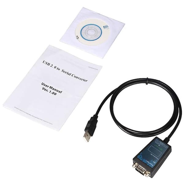Iocrest Usb 2.0 Til Seriel -232 Db9 9pin Adapter Konverter Kabel Chipset Længde 1m Usb Til Rs232 Supp