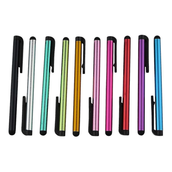 Stylus Touch Pen i metallisk farve-10-pak