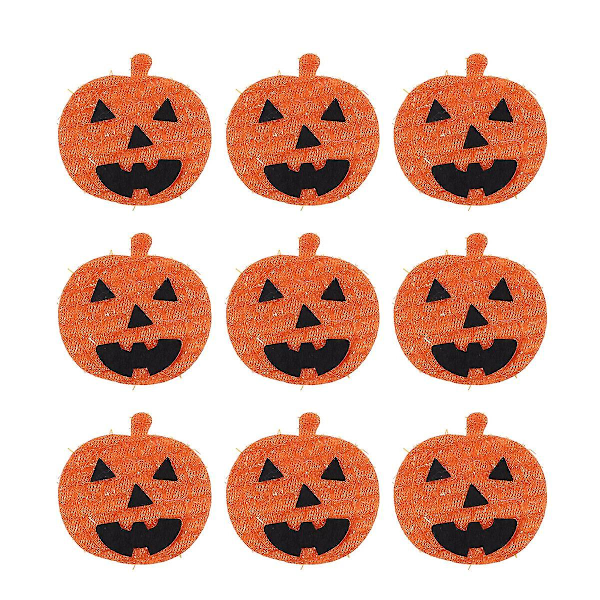 12 st Halloween-klistermärken i filt, gör-det-själv-applikationer, Halloween-dekorationer