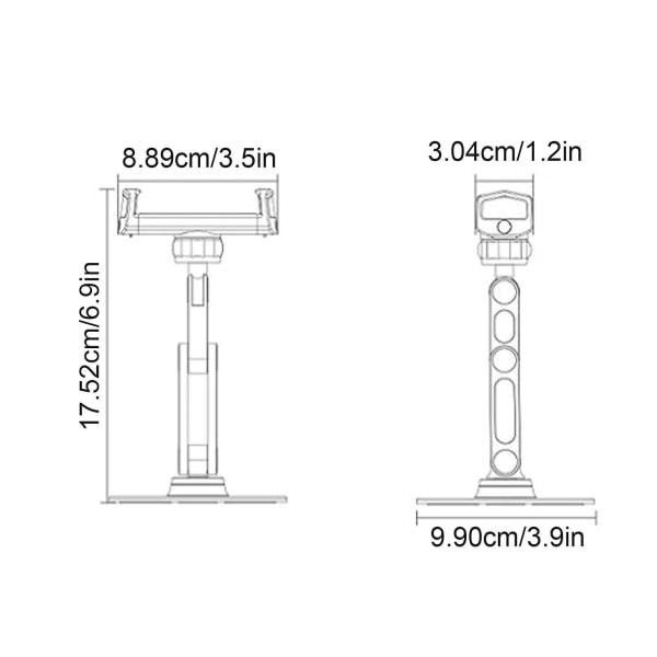360 Fleksibel Lazy Desk Phone Holder Long Arm Tablet Stand Mount Universal（Sort）