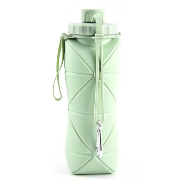 1 stk Utendørssport Gjenbrukbare vannflasker Sammenleggbar fleksibel sammenleggbar ispose (grønn)