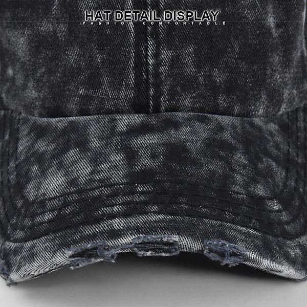 Scrub Baseball Cap Retro Peaked Cap Enkel Peaked Cap Utomhus Sport Cap Curved Eaves Solskydd Hat