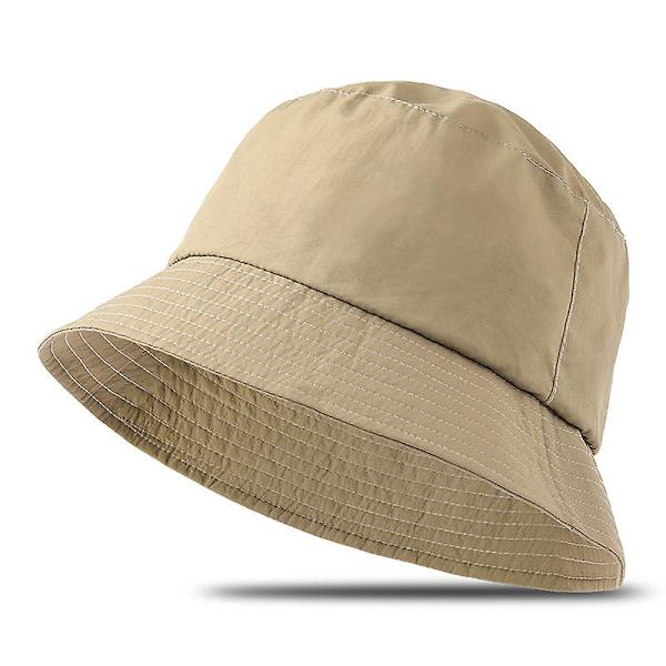 Herr Oversize XXL 100% Bomull Bucket Hat Enfärgad Solid Färg Trendig Fiske Sommar Solhatt 56-58cm 58-60cm Över 60cm（L 58-60cm，Blå）