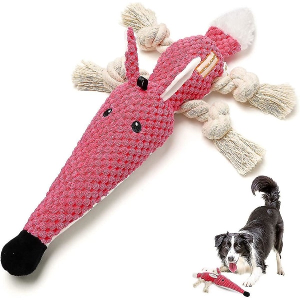 Hundplyschleksaker Hundtuggleksaker Piperande leksaker för husdjur med krinkelpapper, interaktiva, tuggande och hållbara leksaker för hundvalpar och medelstora hundar. - Snngv