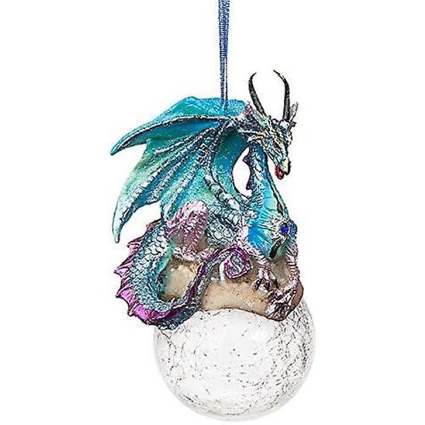 Julgran Frost Den Gotiska Semester Snöflinga Draken Ornament 3.15 tum