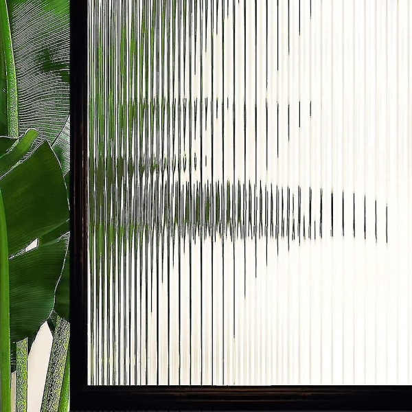 Stripe Window Film Privacy, Lodrette striber, 45x200cm