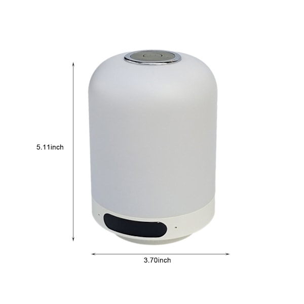 Bluetooth-högtalare multifunktionell sju färger bärbar atmosfär musik ljud väckarklocka handsfree laddning liten nattlampa presentljus