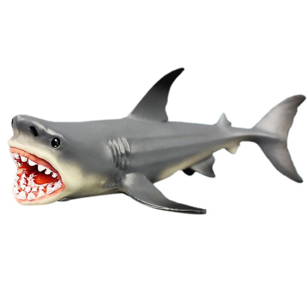 Julegaver Megalodon Forhistorisk Shark Ocean Uddannelse Dyrefigur Model Børn Legetøjsgave（Som vist）