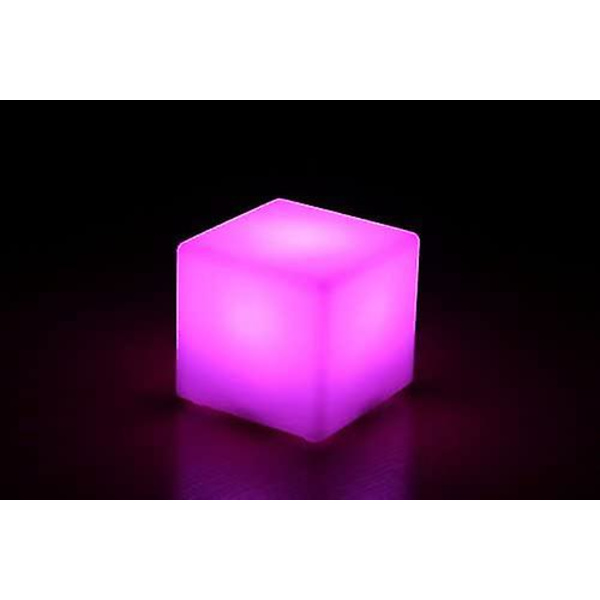1 st LED-kub 10 x 10 x 10 cm Ljuskub / Bordlampa 16 Färger Färgväxlande / Dimbar