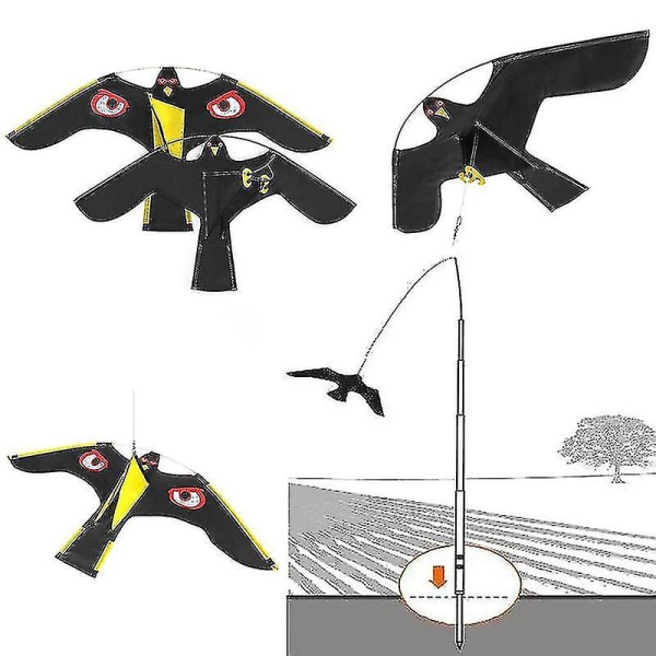 Fågelskrämmare Repeller Flying Hawk Drake För Trädgård Fågelskrämma Yard House Decoration(wanan)