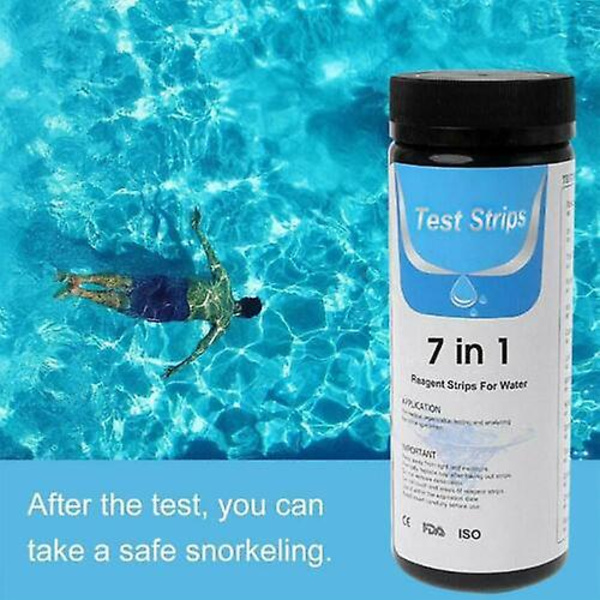 7 i 1 Akvarium Ph Test Kit ~ 50 Testremsor ~ Tropisk Fisk Tank Vatten Testare（100PCS）