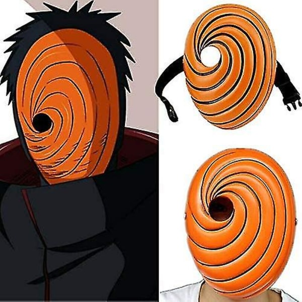 Resin Anime Naruto Tobi Obito Uchiha Cosplay Mask（24*18*6）