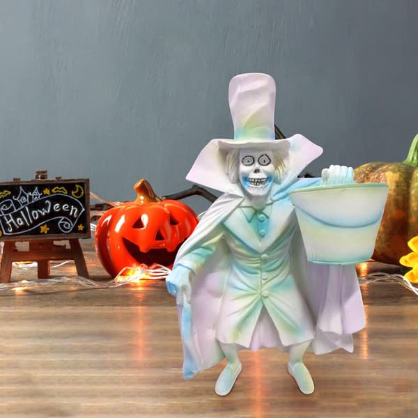 Halloween Haunted Mansion Hat Box Hatbox Handmålad Julgransprydnad