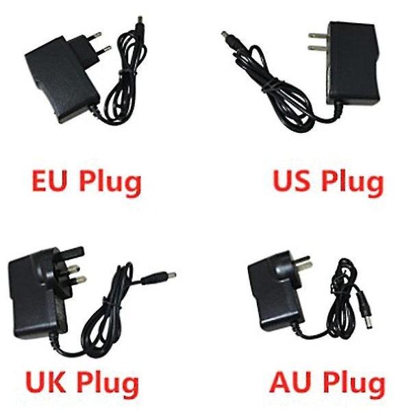 10v 1a 1.5a 2a 3a AC/DC-adapter, skiftekraftforsyning, oplader til LED-lysstrimler - Snngv（3A，US）