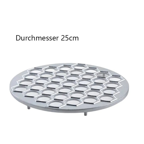 Fylld degknyteform i aluminiumlegering, 25 mm, silver