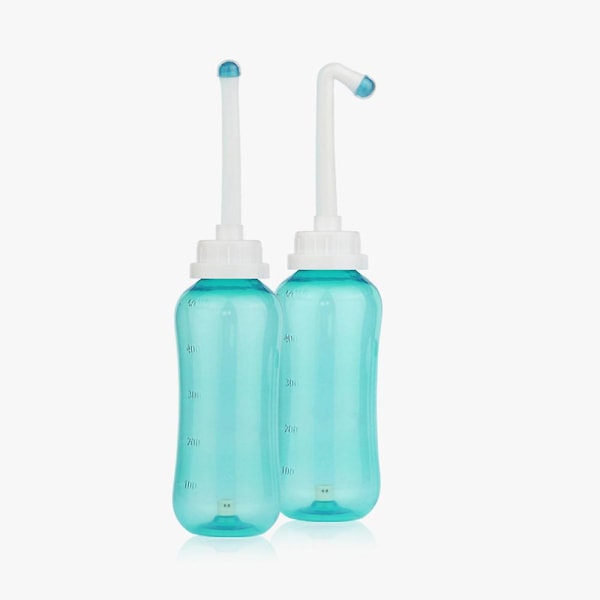 500 ml Peri-flaske for postpartum-pleie Bærbart reisebidet for babykvinner sengeliggende pasient med 2 dyser