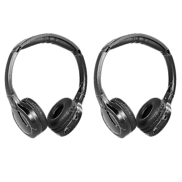 IR Trådløse Hodetelefoner For Bil DVD Spiller Nakkestøtte Video, On-Ear Infrarøde Hodetelefoner Headset U