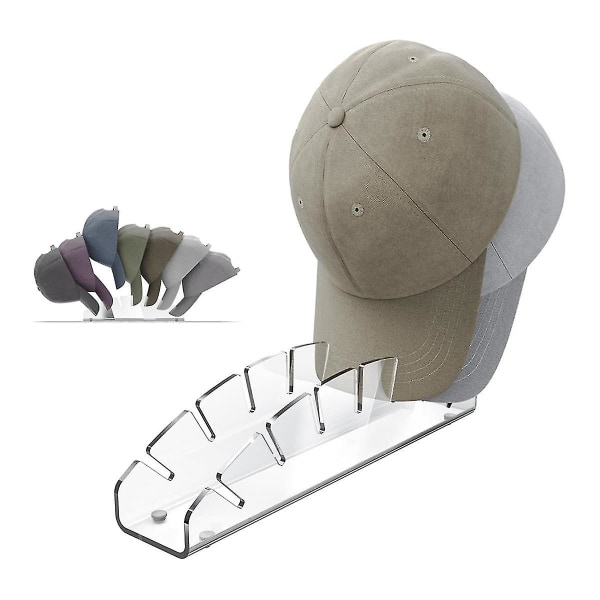 Hatteorganisator for Baseball Caps Stand, Hatteholder for 7 Baseball Caps, Free Standing Hatteorganisator, Hatteutstillingsstativ A