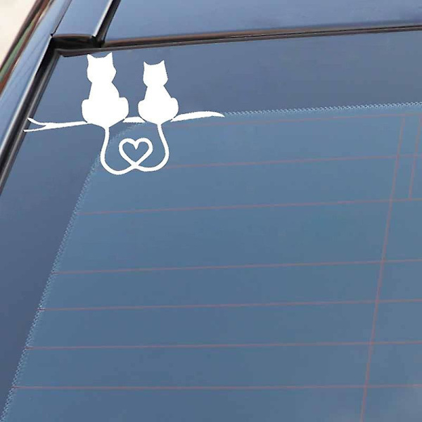 2 kpl Ihastuttava Kissa Eläin Auton Tarra Hauska Kissa Liikkuva Häntä Heiluttava Pyyhkijä Tarra Takaikkunan Pyyhkijän Tarra Tuulilasin Pyyhkijän Tarra Vinyyli Tarra Autolle Tru