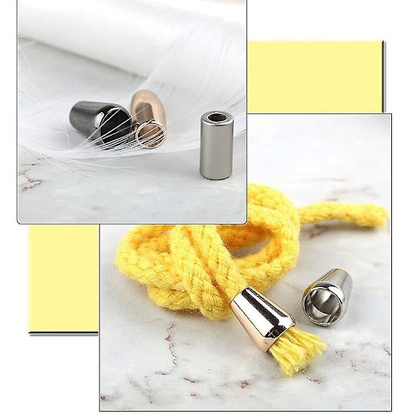 Paket med 30 st Förseglingsskydd, Snörändar, Snörstängning, Nyckelband, Kläder, 15 x 10 mm