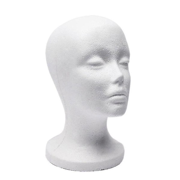Skummodellhode for solbriller, briller, hatter, luer og headset