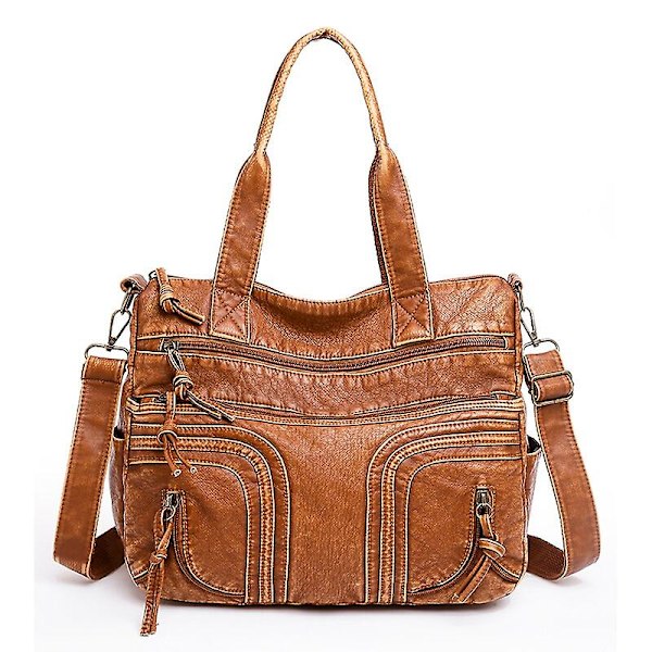 Handväska Annmouler Designer Damväskor Pu Läder Mjuka Tote Väskor Stor Kapacitet Bn Axelväska Kvalitet Crossbody Väska Handväska（handväska 1）