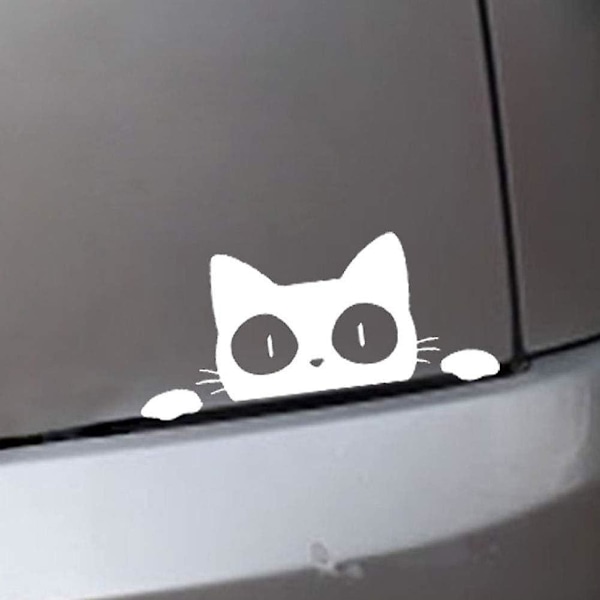 Söt Kitty Cartoon Kattdjur och Djur Vattentät Bilstickers