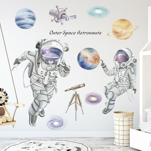 Avtagbar Väggdekal Heminredning Renovering Astronauten 88cm*82cm