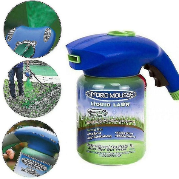 Grässpruta frövätske flytande hydrosåsystem Mousse hushållsgräsvård gratis frakt（1 flaska 5 vätska）
