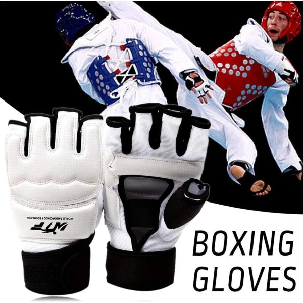 Taekwondo handskar barn kvinnor handskar boxning handskar sandsäck kickboxning kampsport taekwondo sparring bandage män kvinnor storlek: S