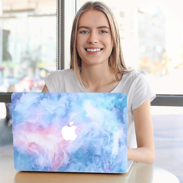 Yhteensopiva kannettavan tietokoneen case Macbook 12 Retina(a1534) Muovinen kovakuori ja näppäimistön cover (sininen tahra)