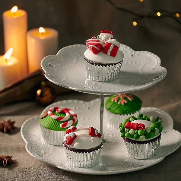 100-delt sæt muffinkopper Papir Cupcake Forme, Mini Cupcake Liners (sølv)