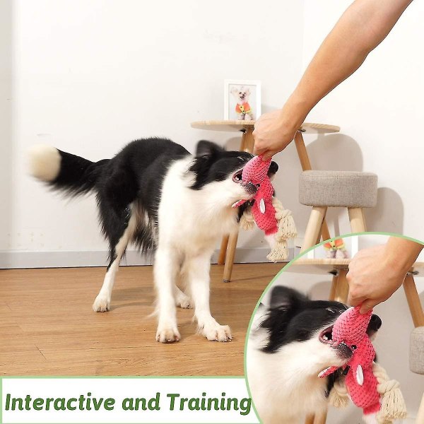Hundplyschleksaker Hundtuggleksaker Piperande leksaker för husdjur med krinkelpapper, interaktiva, tuggande och hållbara leksaker för hundvalpar och medelstora hundar. - Snngv