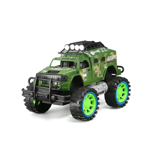 Tröghetsmodell terrängfordon Pojke Pickup Barnleksaksbil Bil（grön）