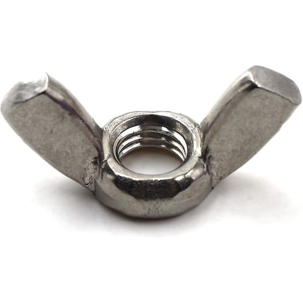 M10 Vingmutter 304 Rostfritt Stål Trådmutter Hand Twist Mutter (pack med 20)