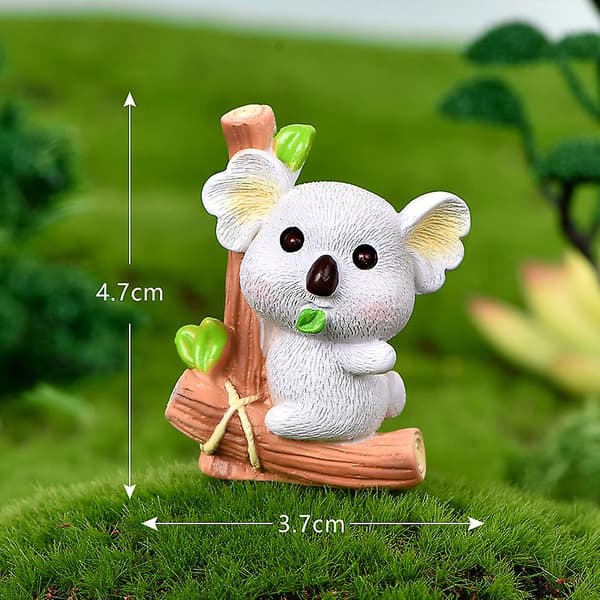 1 st. Söt Cartoon Resin Koala Dekoration