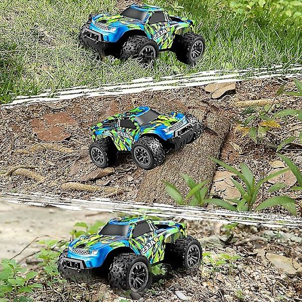 Fjärrstyrd bil för barn, 1:20 terrängbil med 60 minuters speltid, 2,4 GHz 20 km/h monstertruckleksak med 2 batterier för pojkar och flickor från 3 år