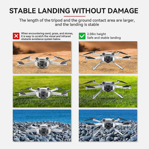 On Water Landing Skid Float Kit Expansion For Mini 3 Pro Drone Water Landing Gear Training Gear Acc