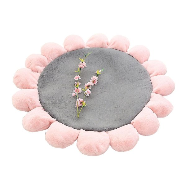 Kukkatyyny lattiamatto Pehmolelu ryömintämatto Tatami-matto (harmaa)