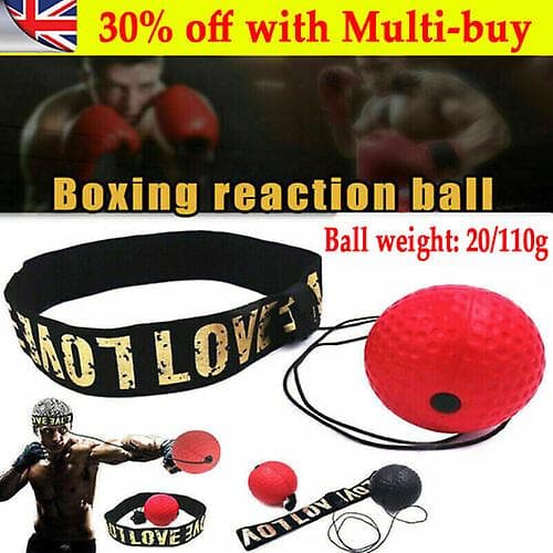 Speed Reflex Fight Ball & Headband - Mma Boxing Training Punch Boxer Box Exercise (A)