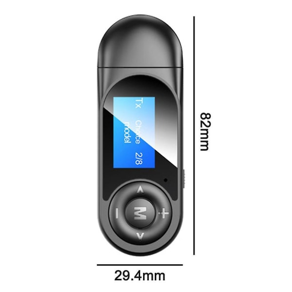 Auton Bluetooth vastaanotin, Aux Bluetooth sovitin Dongle-autokaapeli 3,5 mm