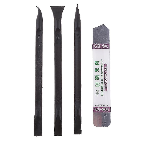 4 i 1 Universal Black Stick Åpning Pry Metal Spudger Verktøysett For Iphone Ipad Htc Demonteringssett