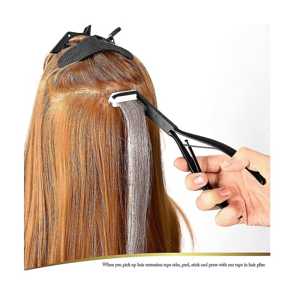 Tape In Hair Extensions Tenger Rustfritt Stål Flat Surface Extensions Tape Sealing Clamp Tenger Til