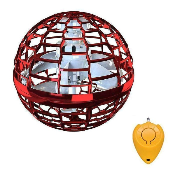 Barn Unisex Flying Ball Boomerang Spinner Leker Mini Drone Ufo Bursdagsgaver (Rød)
