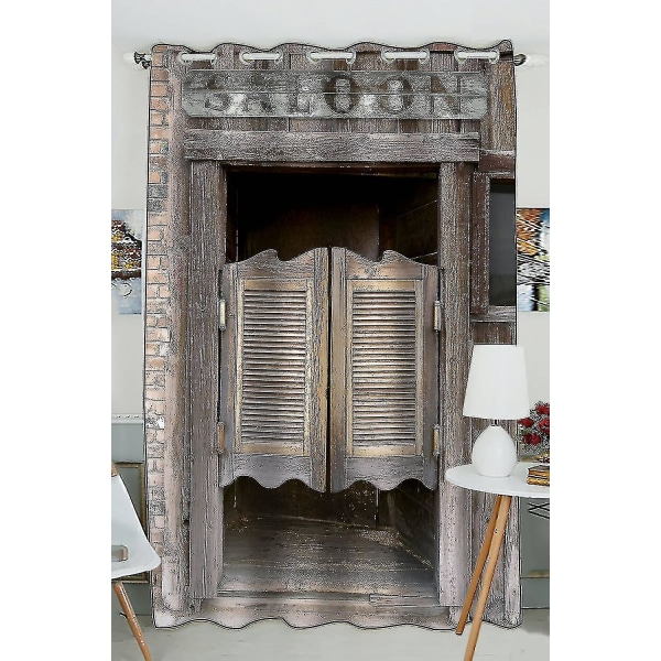 Vanhat länsimaiset keinuvat ovet Sedankyltti Pimennysikkuna Verhoverhopaneelit 130x210 cm Yksiosainen