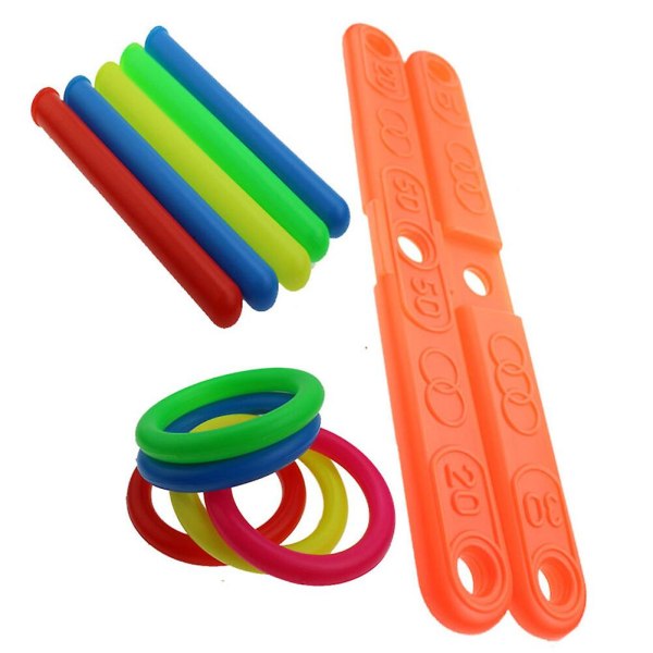 Hoop Ring Toss Plastic Ring Toss Havespil Pool Legetøj Udendørs sjovt sæt